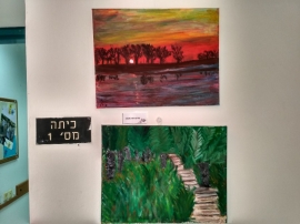 תמונות תערוכת ציורים של תלמידי הקורס לציור תשע"ז בהדרכת: שרי יצחקי(10 תמונות)